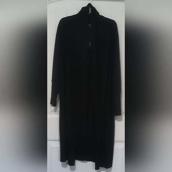 New Long Black Cardigan / Size 2X - Picture 1 of 10
